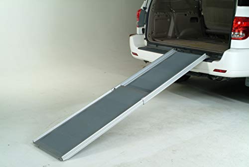 PetSafe Happy Ride Extra Long Telescoping Dog Ramp for Cars, Trucks, SUVs & Minivans - 87 Inch Portable Pet Ramp for Large Dogs - Aluminum Frame Weighs Only 18 lb, Supports up to 300 lb, Easy Storage