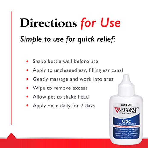 Zymox Otic Ear Solution with 1% Hydrocortisone