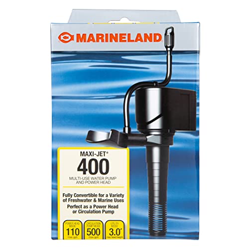 Marineland Maxi-Jet 400, Multi-Use Water Pump And Power Head, Fully Convertible, 110/500 GPH