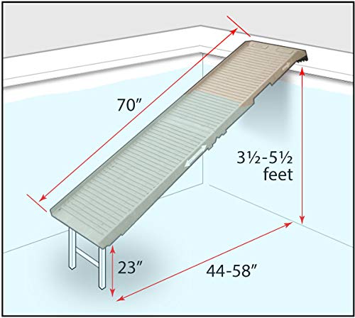 Petstep Dog Ramp for Pools - Khaki