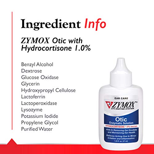 Zymox Otic Ear Solution with 1% Hydrocortisone