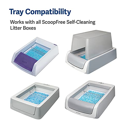 PetSafe ScoopFree Self-Cleaning Cat Litter Box Tray Refills with Premium Blue Non-Clumping Crystals, 3-Pack