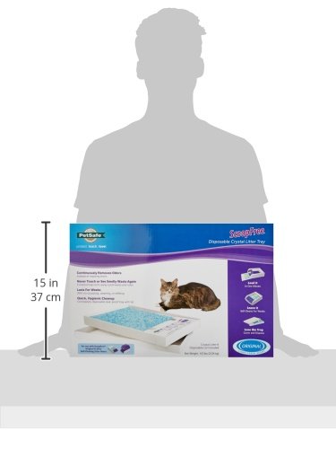 PetSafe ScoopFree Self-Cleaning Cat Litter Box Tray Refills with Premium Blue Non-Clumping Crystals, 6-Pack