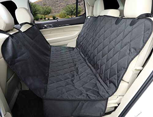 4Knines Dog Seat Cover with Hammock for Full Size Trucks and Large SUVs - Black Extra Large - USA Based Company