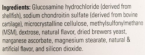 Nutramax Cosequin Maximum Strength Joint Health Supplement for Dogs - With Glucosamine, Chondroitin, and MSM, 250 Chewable Tablets