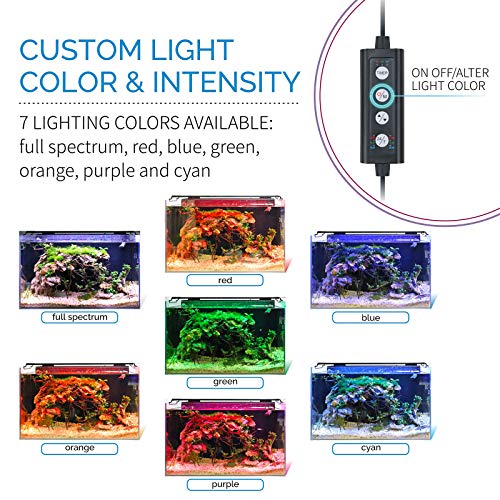 hygger Advanced Full Spectrum LED Aquarium Light with 24/7 Lighting Cycle 6 Colors 5 Intensity Customize Fish Tank Light for 48-54 in Freshwater Planted Tank with Timer