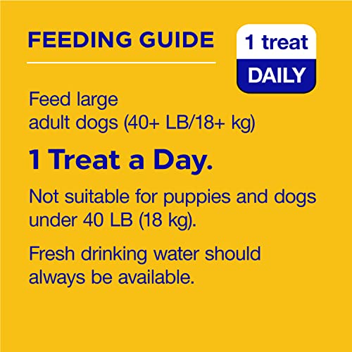 PEDIGREE DENTASTIX Large Dog Dental Treats Beef Flavor Dental Bones, 7 Count (Pack of 7)