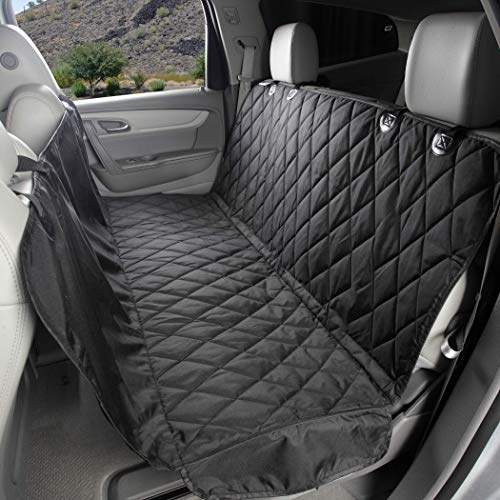 4Knines Dog Seat Cover with Hammock for Full Size Trucks and Large SUVs - Black Extra Large - USA Based Company