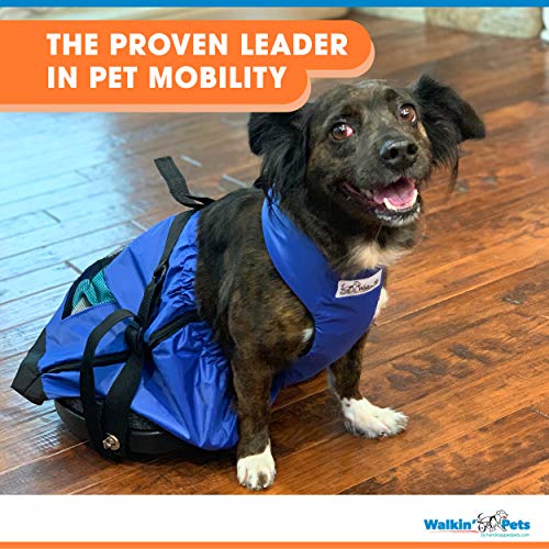 Scooter for Rear Legs | Indoor Dog Wheelchair Alternative for Paralyzed Pets | Protects Chest and Limbs | Durable Nylon | Breathable and Comfortable