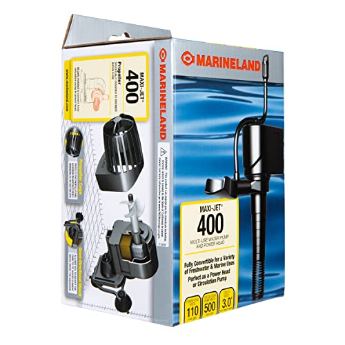 Marineland Maxi-Jet 400, Multi-Use Water Pump And Power Head, Fully Convertible, 110/500 GPH