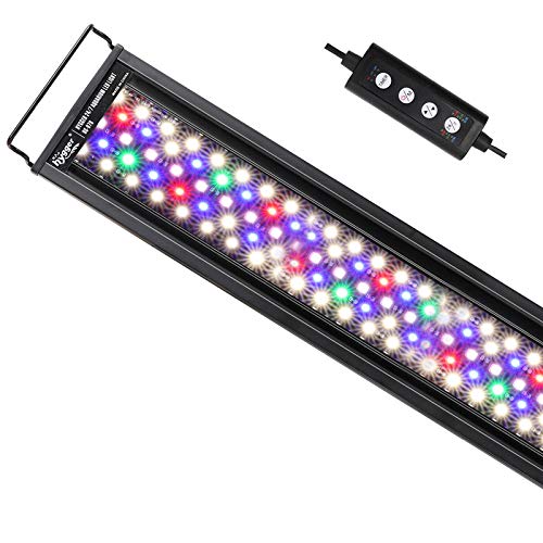 hygger Advanced Full Spectrum LED Aquarium Light with 24/7 Lighting Cycle 6 Colors 5 Intensity Customize Fish Tank Light for 48-54 in Freshwater Planted Tank with Timer