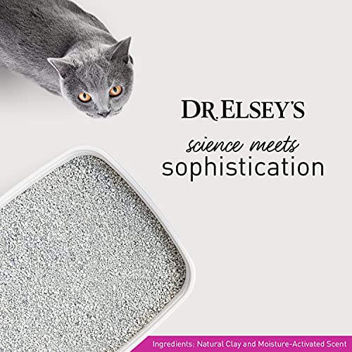 Dr. Elsey's Premium Clumping Cat Litter | Ultra Scented | 99.9% Dust-Free, Low Tracking, Hard Clumping, Superior Odor Control, Natural Ingredients & Moisture-Activated Scent