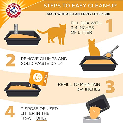 ARM & HAMMER Clump & Seal Platinum Clumping Cat Litter, Multi-Cat, 27.5lb