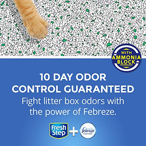 Fresh Step Odor Shield Scented Litter with The Power of Febreze, Clumping Cat Litter - 14 lbs